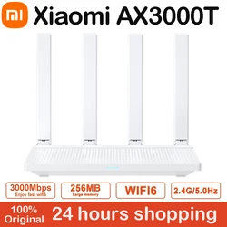 Xiaomi-enrutador AX3000T WiFi6 Mesh Dual WAN 2,4/5GHz, señal de red, 3000Mbs, Qualcomm, CPU, repetidor, amplificador, NFC, táctil, Miwifi ROM