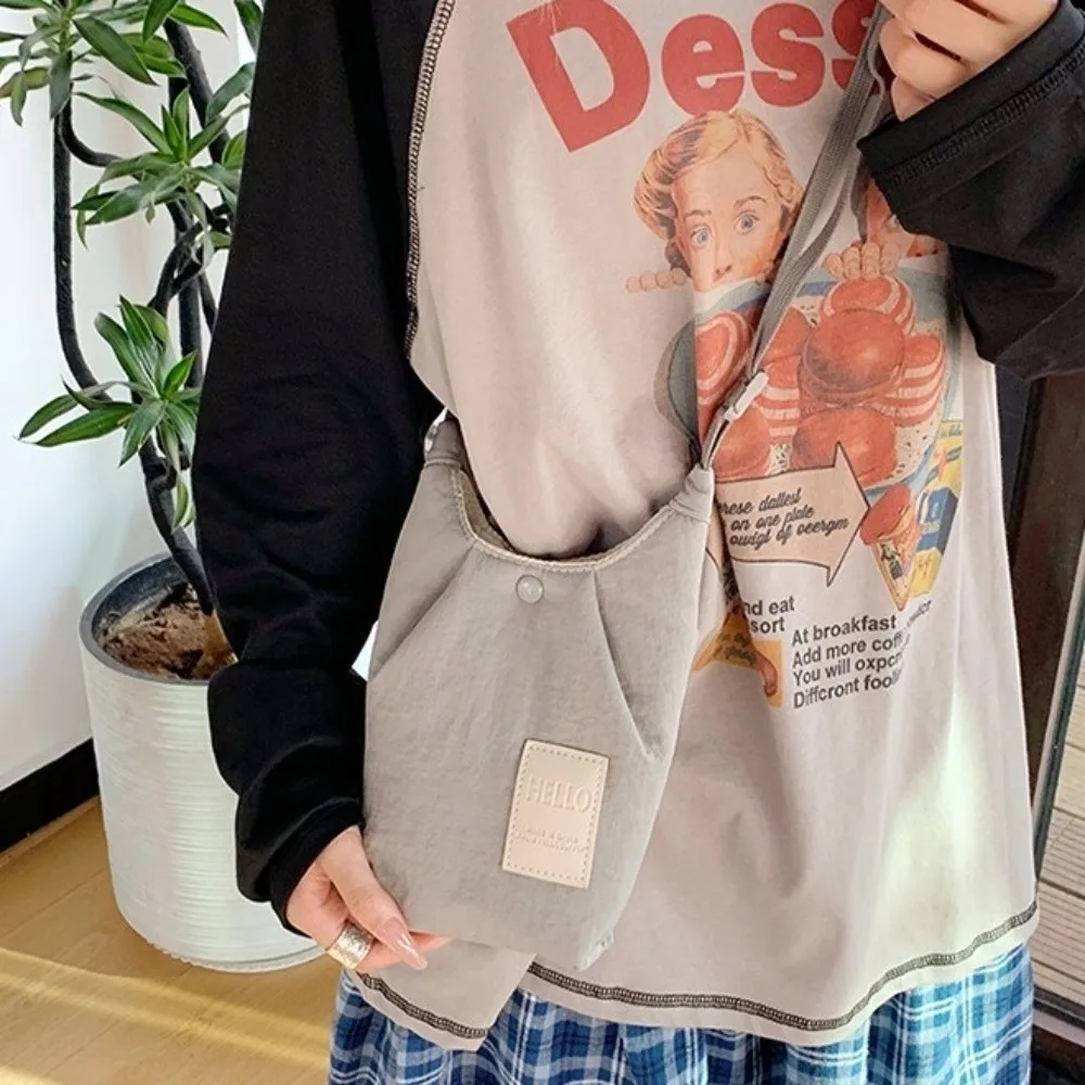 

Универсальная сумка на одно плечо из нейлона, ярких цветов, в стиле «дофамин», для мобильного телефона, модная, портативная, легкая, через плечо, для шопинга