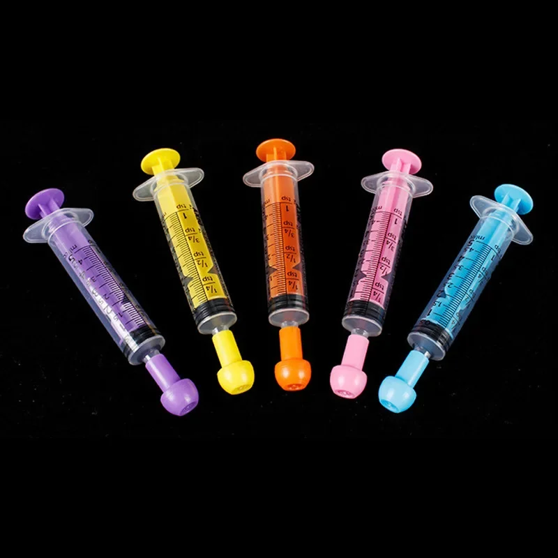 Measurement Syringe with Cap, for Scientific Labs, Liquid Dispensing, Pet and Party Supplies, Oral Liquid 5cc/5mL-10cc/10mL, 1pc