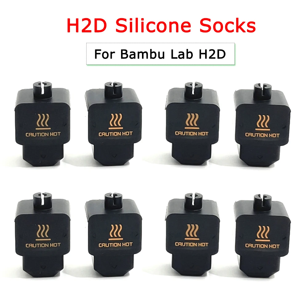 

Silicone Sleeve For Bambu Lab H2D Silicone Socks Heat-resistant 300°C Dust-proof Bambulab H2D Hotend Protector Cover Case Sock