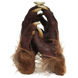 Skeleton Gloves Hairy Werewolf Hands Claws Gloves Latex Wolf Scary Beast Paw Cosplay Party Props Gothic Devil Vampire Gloves