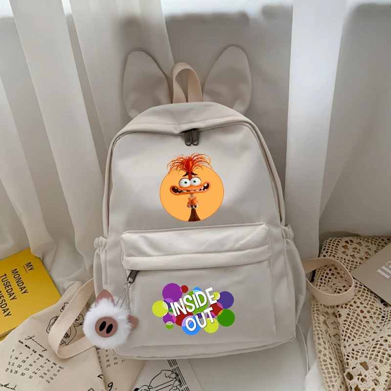 Disney Inside Out zaino per bambini bambini zaini scuola Kawaii Anime Joy Angry zaino Cartoon School Bags regalo di compleanno