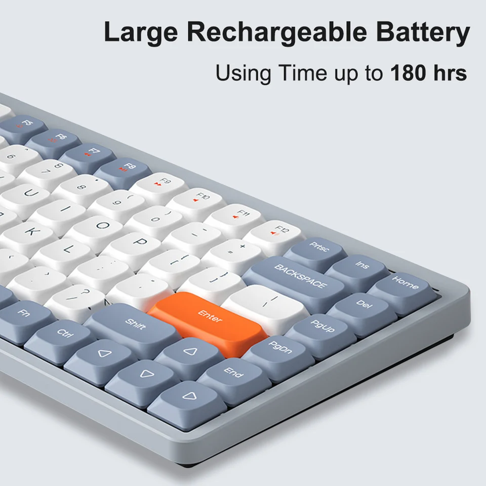Yk75-ワイヤレスメカニカルキーボード,Bluetooth,84キー,2.4g t5.0