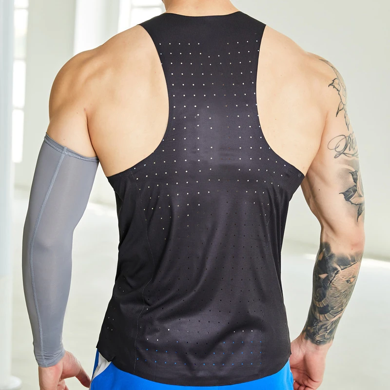 80g Ultra Light Marathon Running Vest Men Fitness Tops Track and Field Quick Dry Sleeveless T-shirt Gym Crossfit Sport Singlets