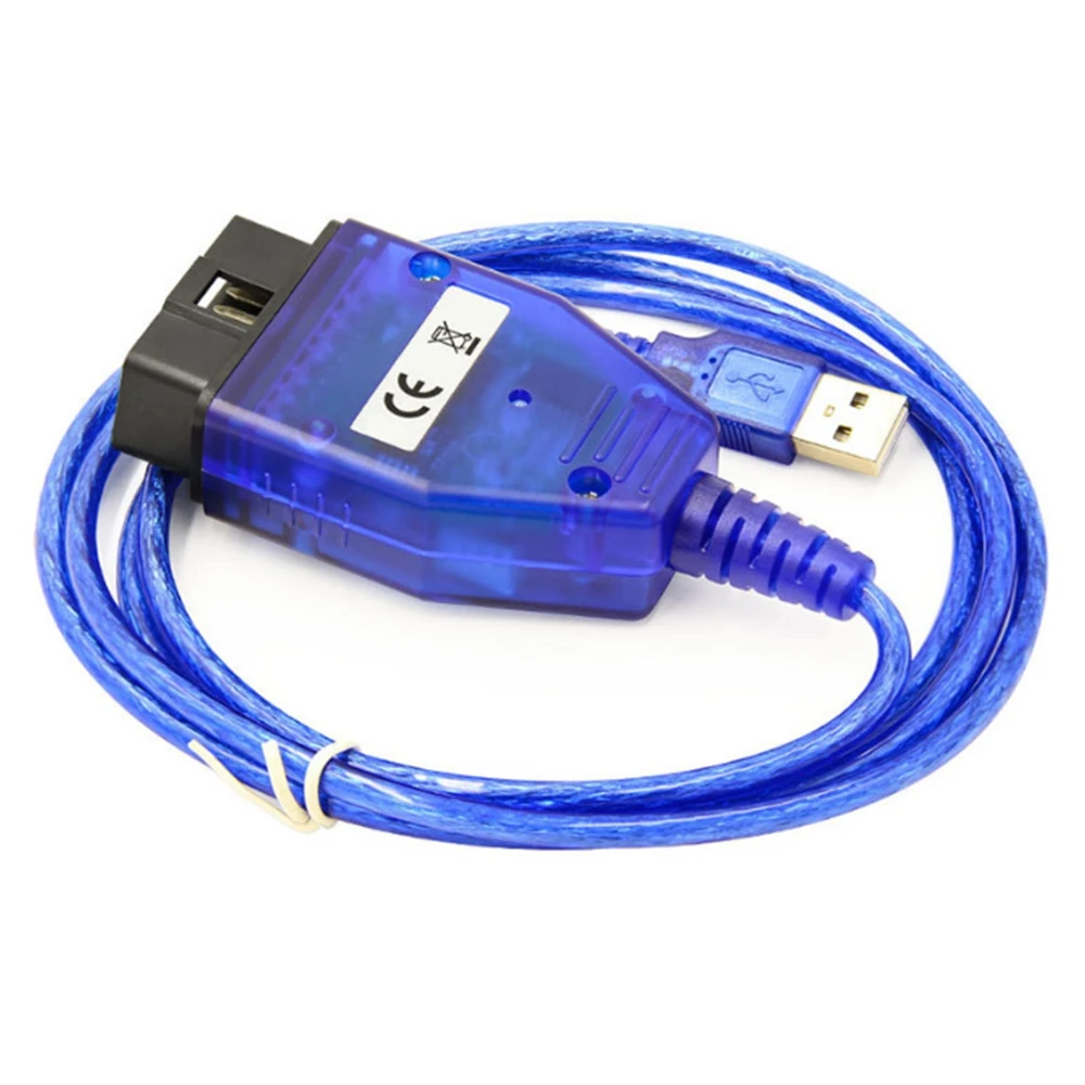 สายเคเบิลวินิจฉัย OBD2 USB สำหรับ BMW DCAN K CAN พร้อมชิป FTDI FT232RQ แผงวงจรพิมพ์สีเขียว อุปกรณ์เชื่อมต่อ USB OBDII สแกนเนอร์วินิจฉัย