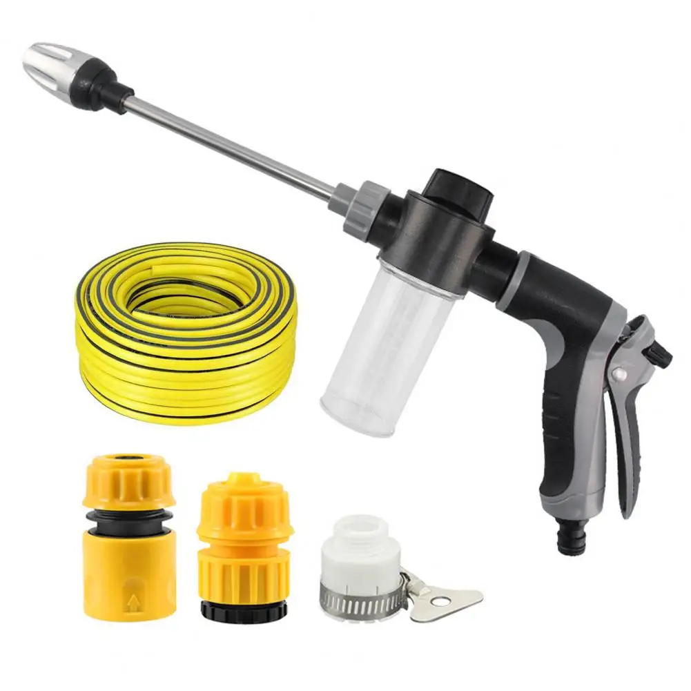 

Очиститель высокого давления для улицы, комплект мойки высокого давления с металлическим удлинителем, шланг 5 м, эргономичная ручка для автомобиля, для пола