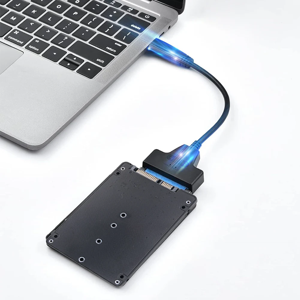 Boîtier de disque dur externe SSD vers SATA3, convertisseur 6Gbps, carte adaptateur, utilisation pour touristes, M.2 NGFF vers SATA3.0, carte adaptateur pour PC