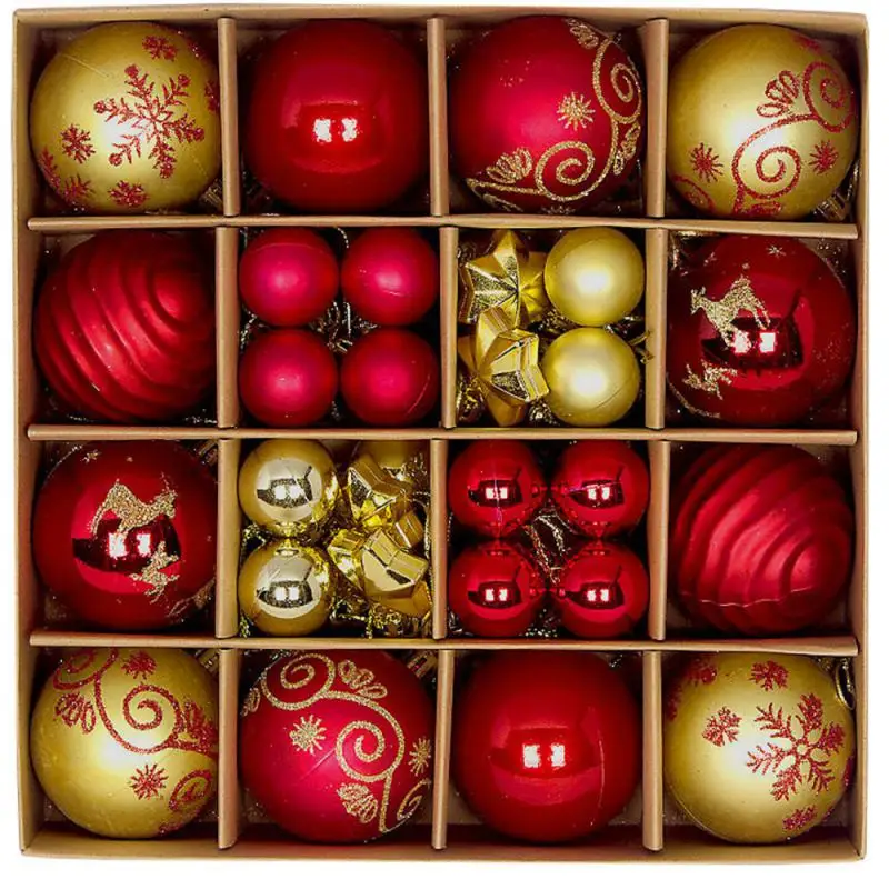 2/3 Stuks Rood Wit Kerstballen Kerstboom Opknoping Ornamenten Christmas Party Decoraties Nieuwjaar Noel Navidad 2024