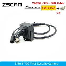 Obiettivo lungo focale 5MP 25mm/35mm 700 TVLS Telecamera CCD CCTV Effio-e Scatola di protezione di sicurezza OSD Mini telecamera di sorpasso per auto