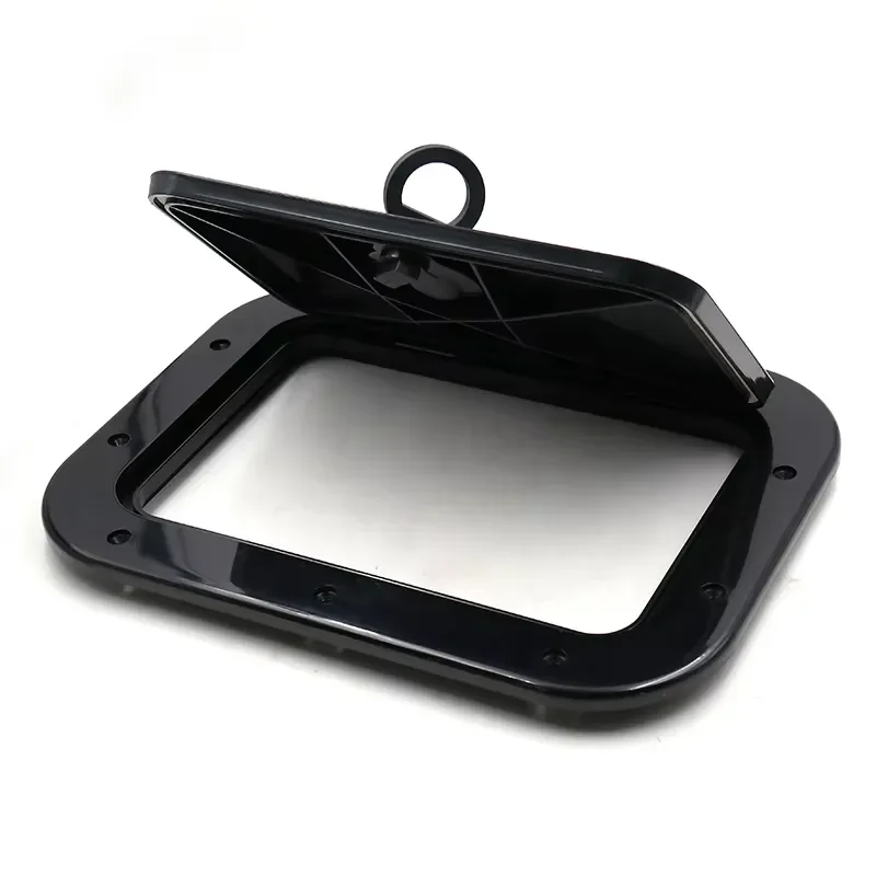 Marine Deck Plate Access Cover Hatch Lock for Boat Kayak Canoe White Black Inspection Pull Out Latch Marine Hardware Fitting