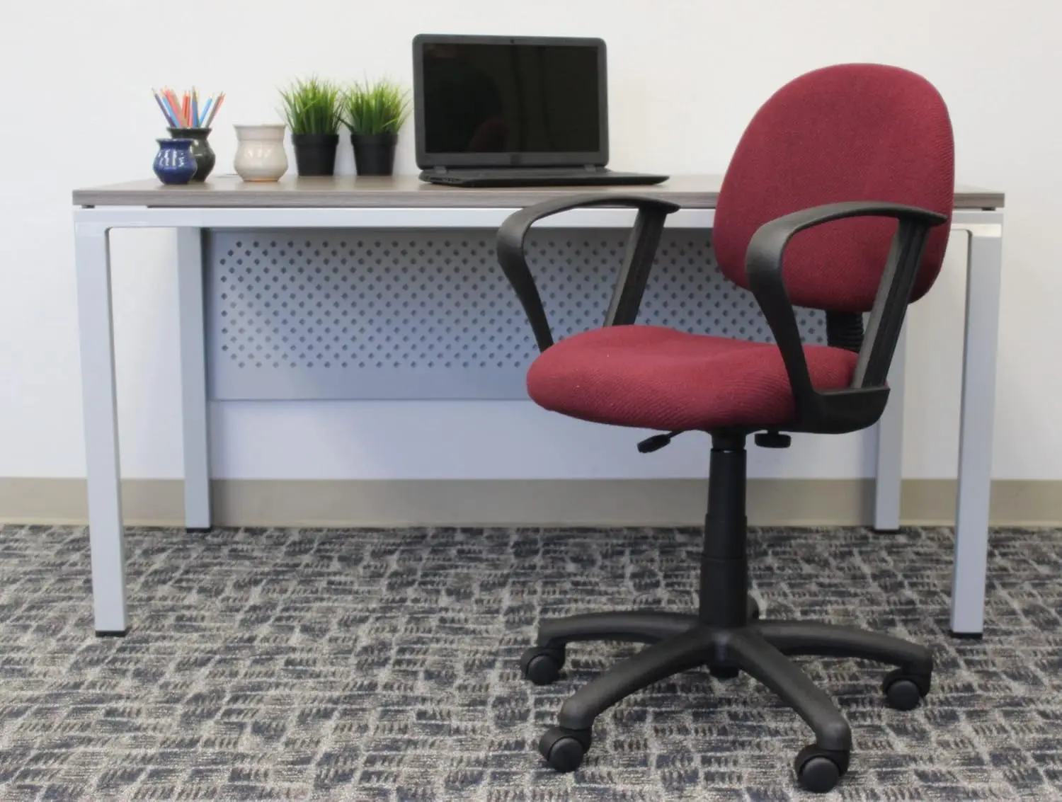 Sedia operativa In tessuto Delux con postura perfetta con anello A In Bury