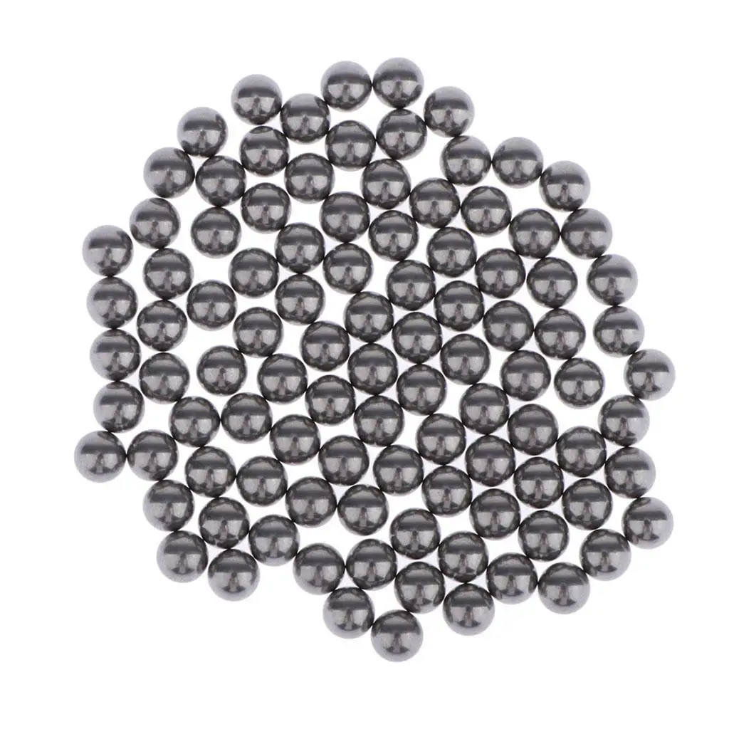 100 Pieces 5 mm Stainless Steel Nail Polish Mixing Agitator Balls, Assorted Loose Bearing Balls