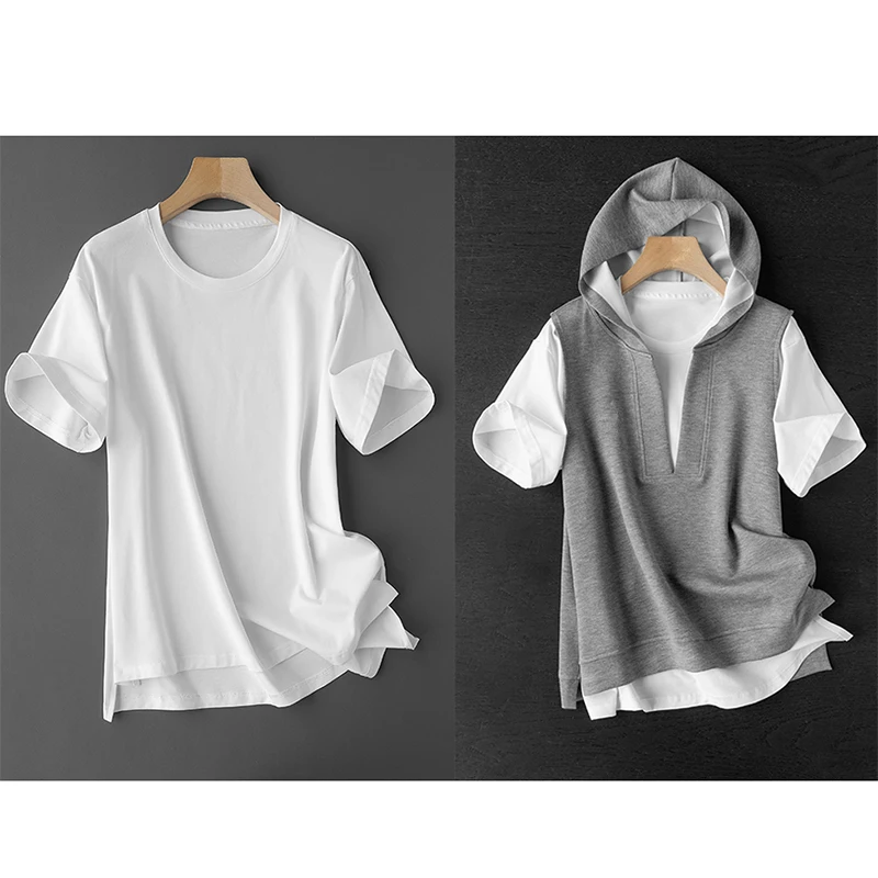 مكافحة الشيخوخة مقنعين V-Ne سترة المرأة Faionable قطعتين مجموعة تصميم فاخر جولة Ne T-irt اللون تنوعا #3