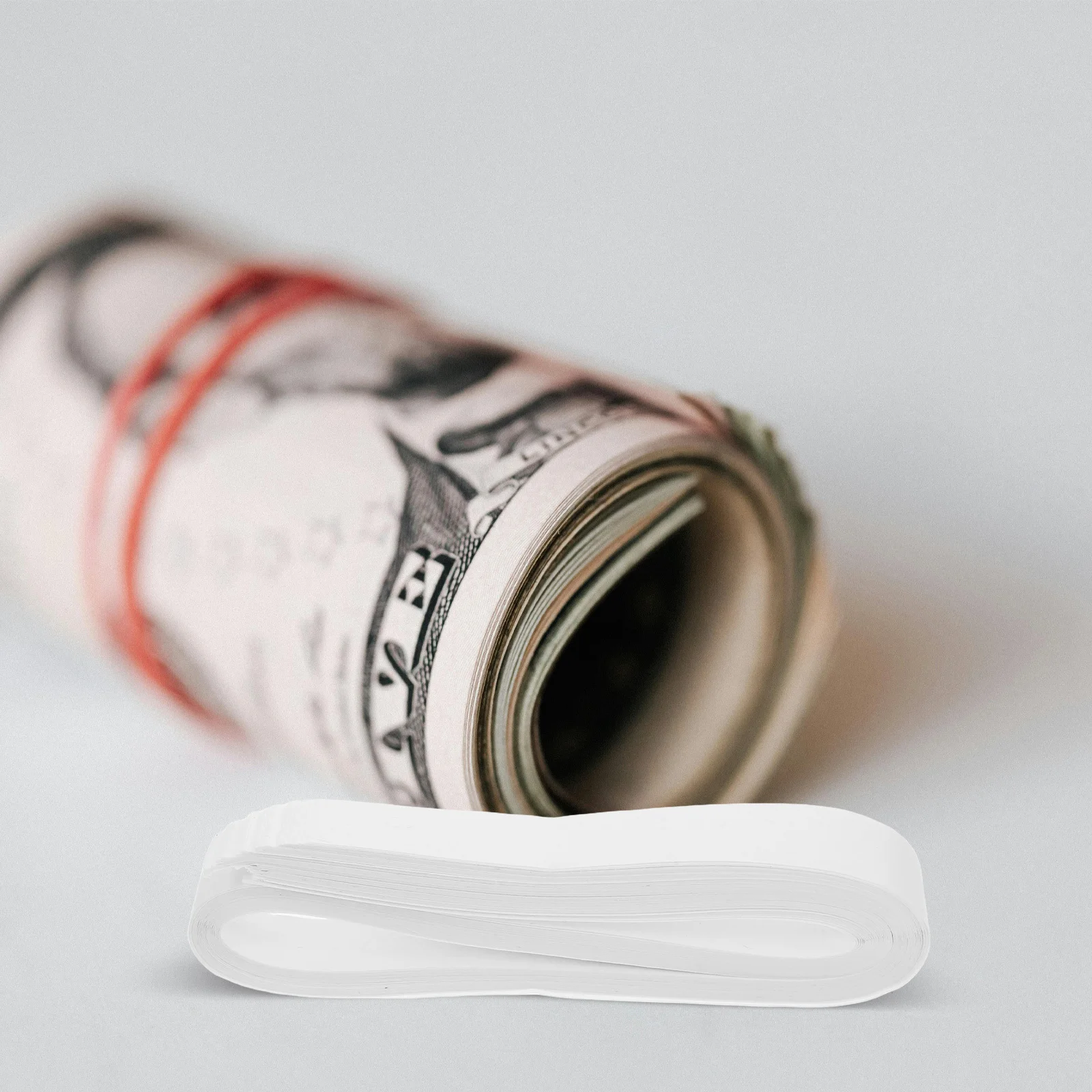 40pcs Money Cash Paper Bands For Cash Organizer Currency Straps Wrapping Bills Supermarkets Banks Insurance Box Use