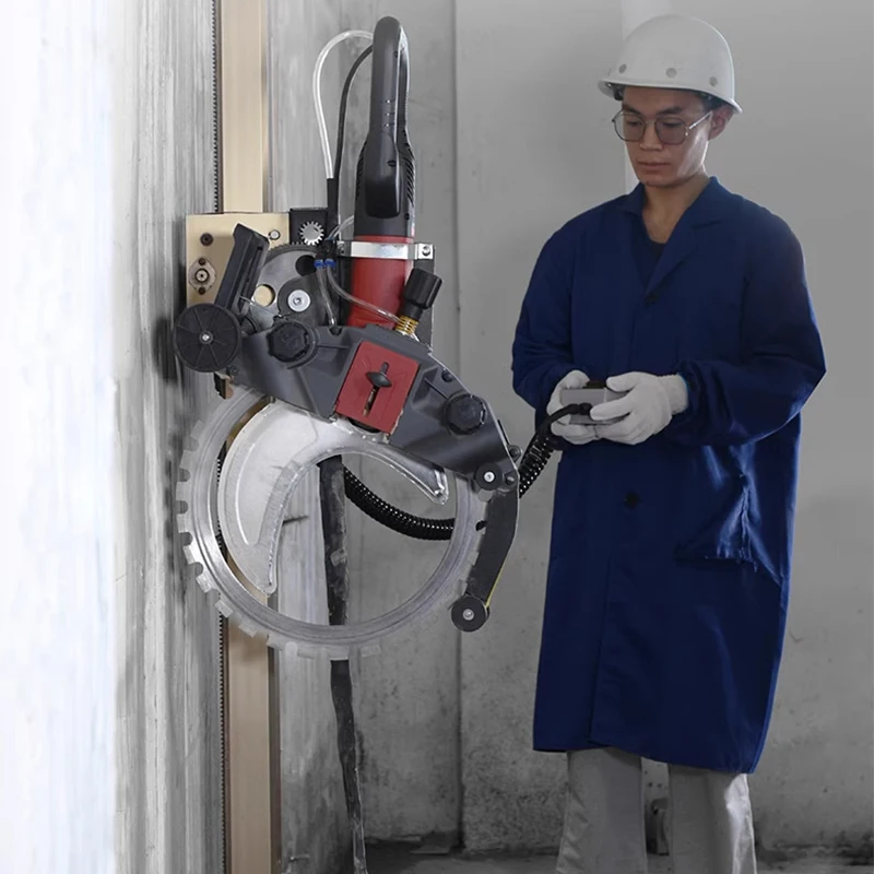 Single Track Beton Automatische Säge Ziegel Cutter Kreissäge Wand Schlitzen Vergroffen mit Sägeblatt und Rollrolle