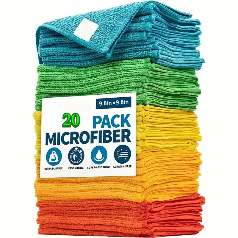 5/10/20/50 Stuks Microfiber Reinigingsdoekje, Afwasdoek Huishoudelijke Vod Keuken Badkamer Reinigingsdoekje Duurzame Absorberende Handdoek