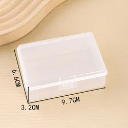 Clear 1Pcs PP Storage Box Mini Transparent Plastic Case Container Rectangular Box Packaging Box For Jewellry Beads Small Items