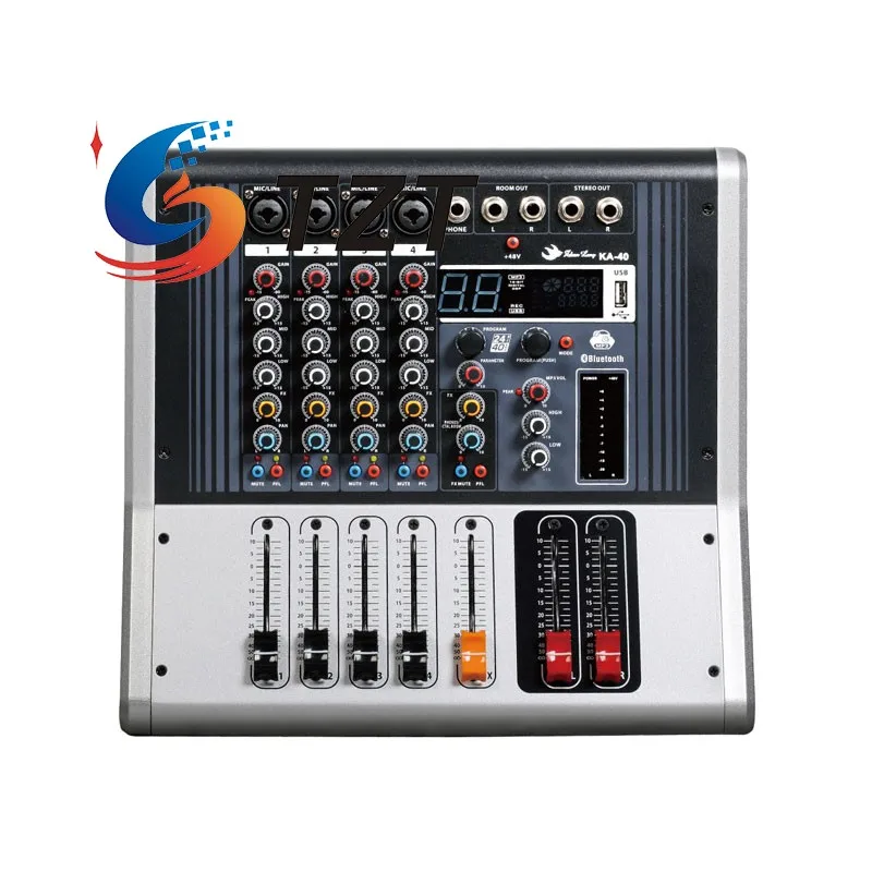 

TZT 4/6/8/12 Channel PRO Mixer with Effects Power Mixer Bluetooth Audio Mixer for Stage Performance Conference