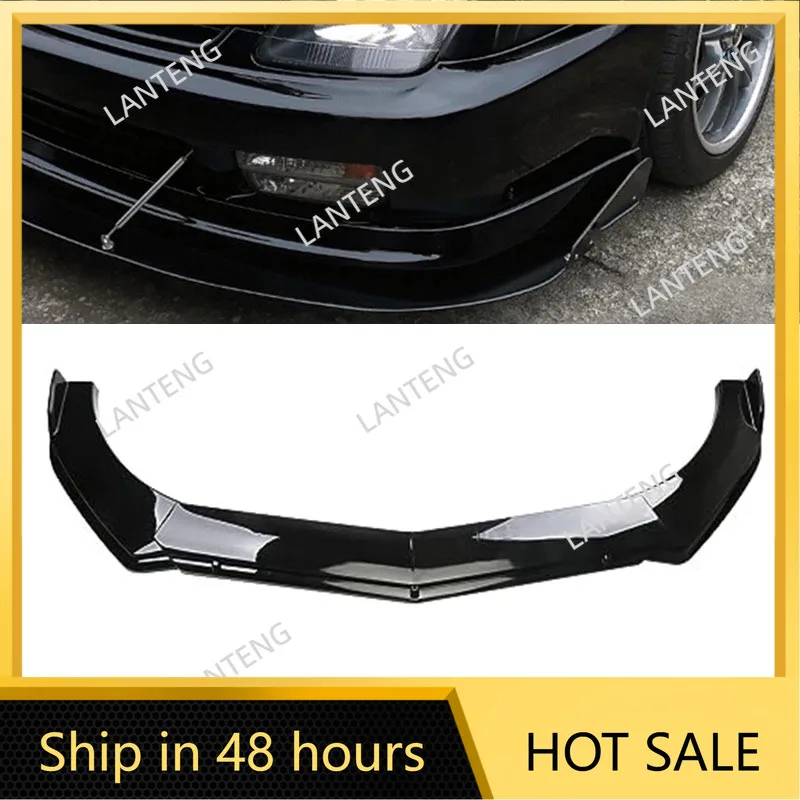 

Передний бампер, разделитель губ для H0nda Prelude Si, автомобильный спойлер, диффузор, дефлектор, крышка бампера, комплект кузова, накладки, протектор, черный