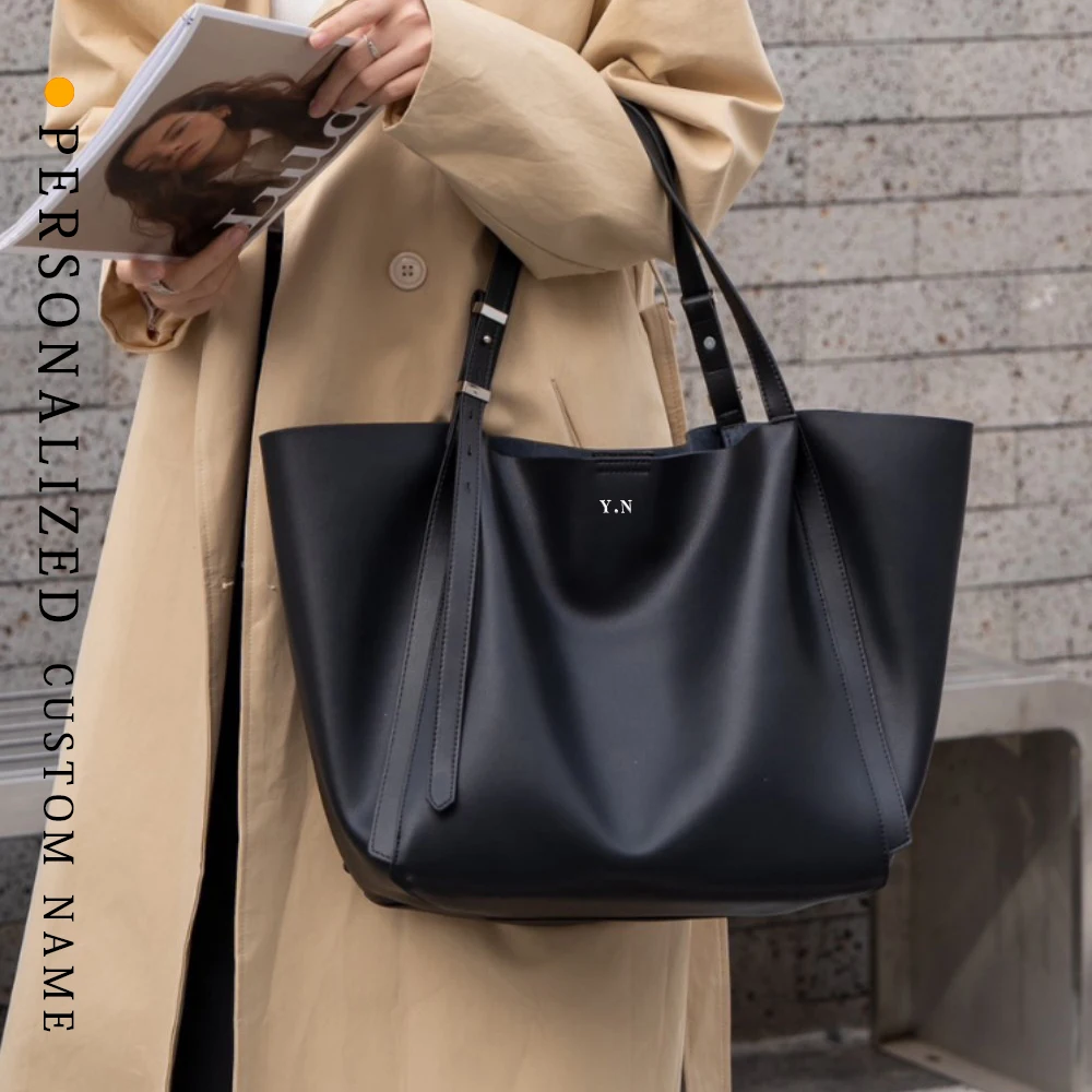 

Large Capacity Vintage Casual Simple Pure Color Fashion Elegant Underarm Tote Shoulder Bag Women Handbag new in Shopper bag