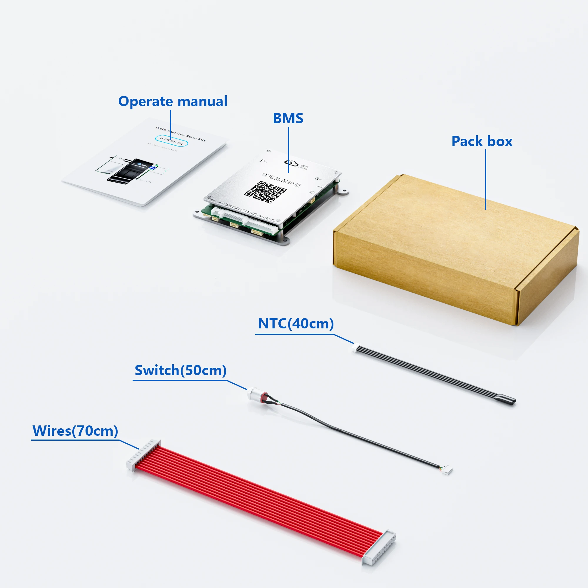 JIKONG Smart BMS BD4A24S4P 0,4 A aktiver Gleichgewichtsstrom für 8S-24S 40A Li-Ion/LiFePo4/LTO Batterie-Equalizer JKBMS Balancer