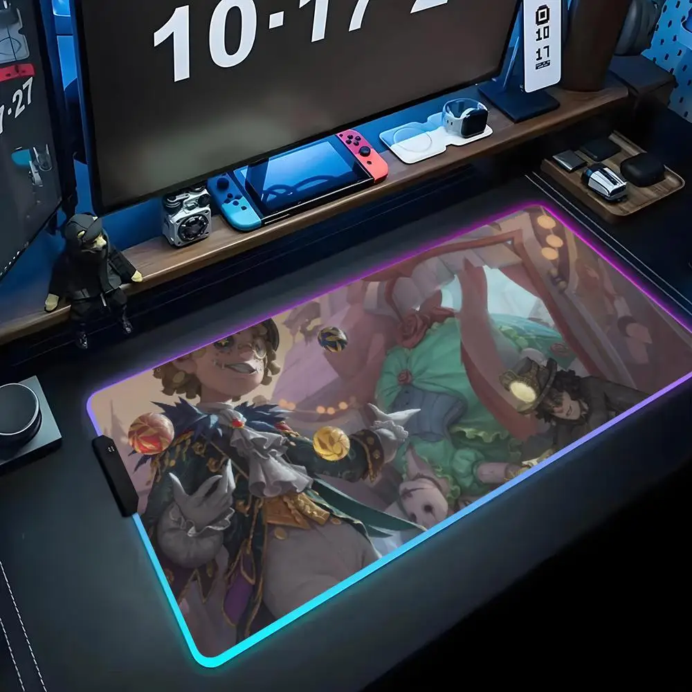 

Коврик для мыши Identity V RGB Gaming Mousepad Большой светодиодный коврик для ПК Настольный коврик Светящийся коврик для мыши Большие коврики для клавиатуры Настольный коврик с подсветкой