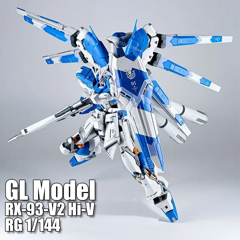 

In Stock GL Model RX-93-V2 Hi-V RG 1/144 Amuro Assembly Model Kit Toys Plastic Model Kits Action Figures Gifts