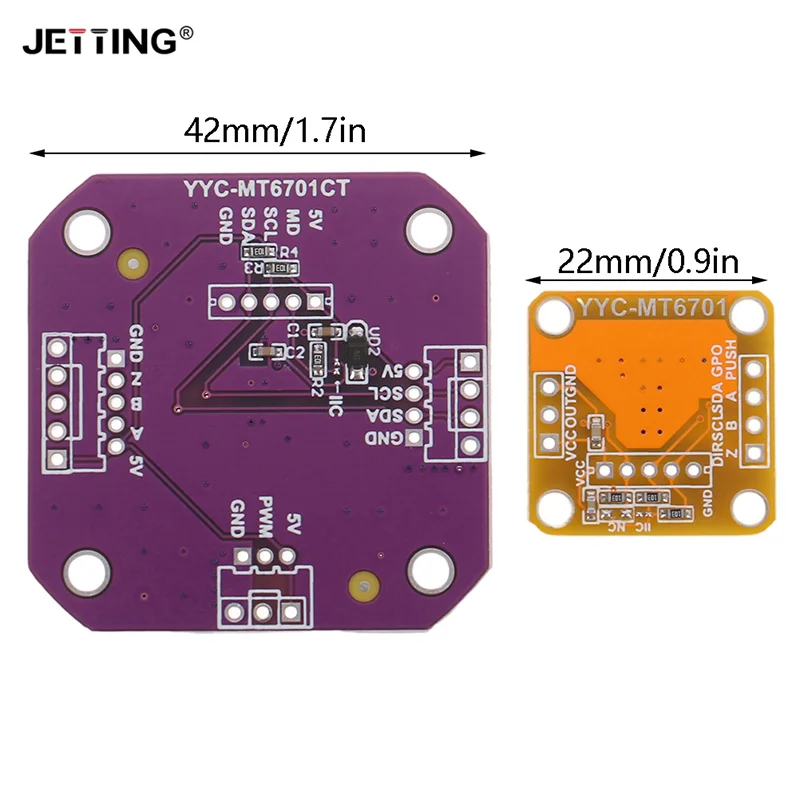 1pc Magnetic Encoder MT6701 Magnetic Induction Angle Measurement Sensor Module 14bit High Precision Can Perfectly Replace AS5600