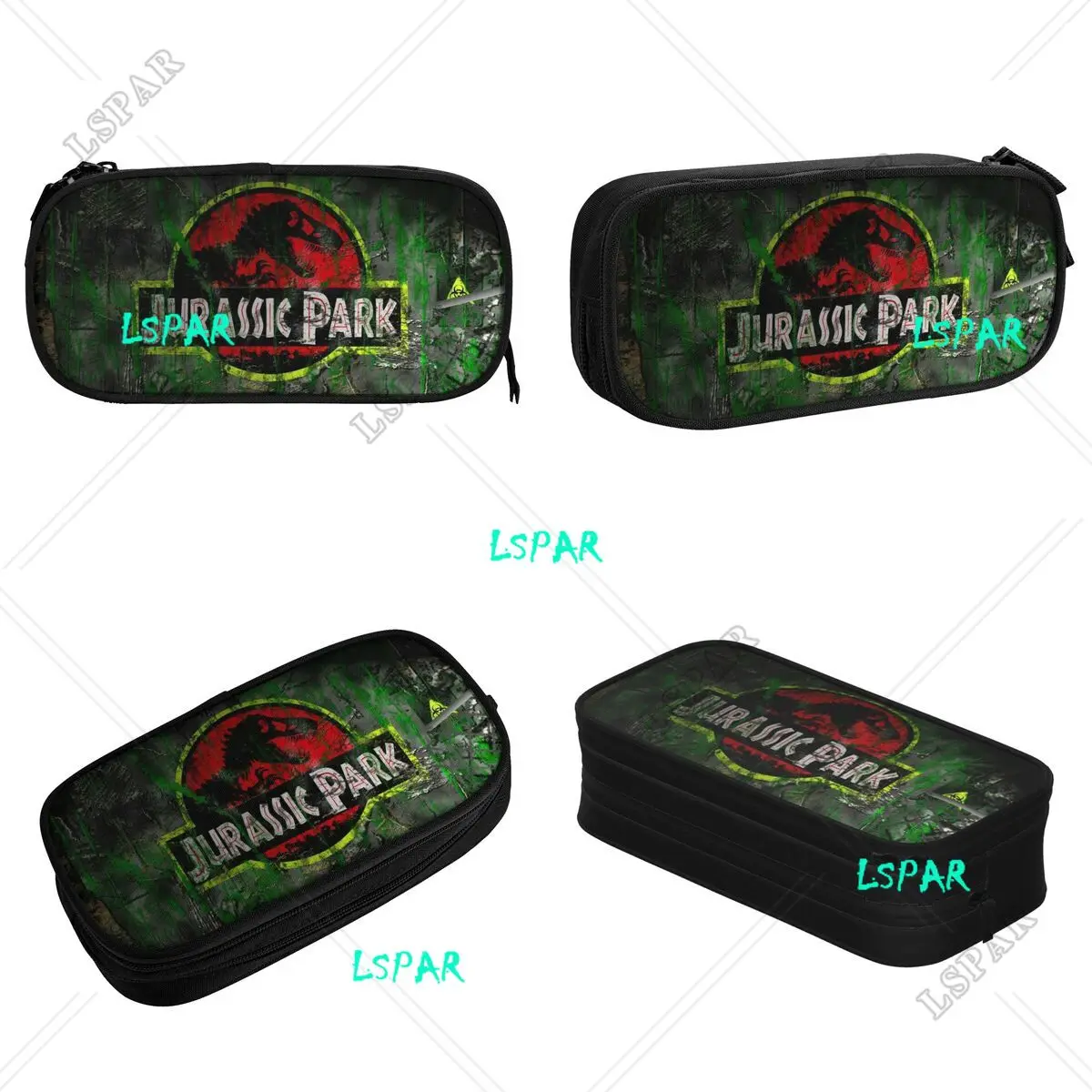 Jurassics Park Pencil Case Fashion Jurassics World Dinosaur Pen Box Bag Girls Boys Big Capacity Students School Gift Pencilcases