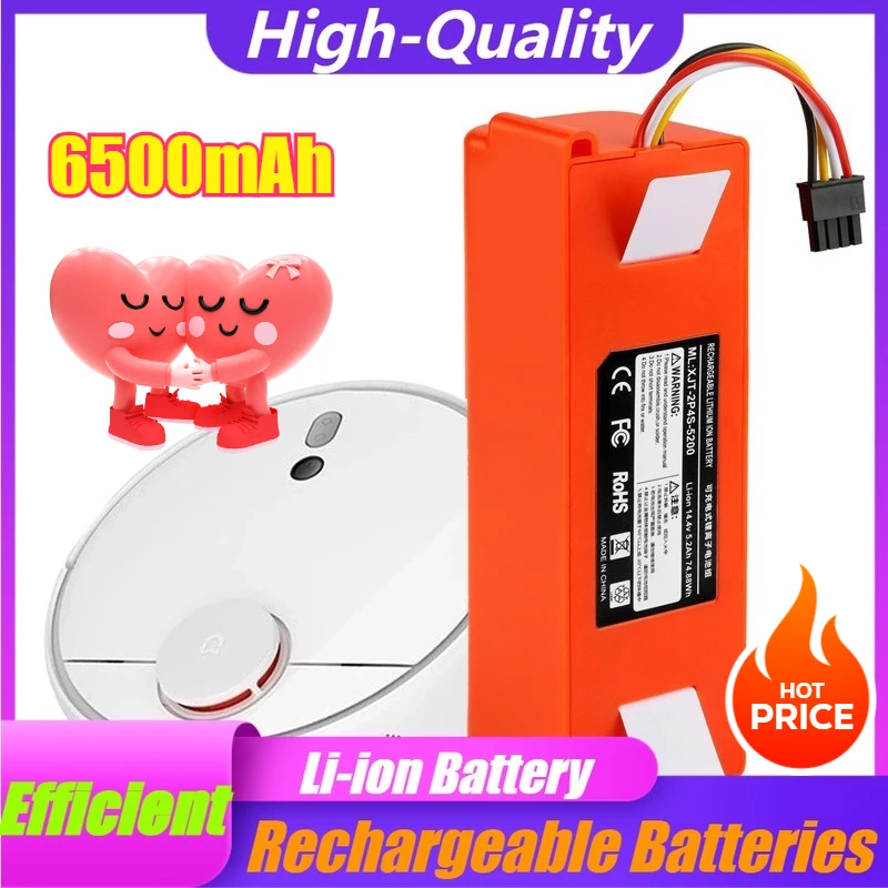 

6500mAh14.4V Battery for Xiaomi Stone Sweeping Robot for The First-generation Mijia Vacuum Cleaner