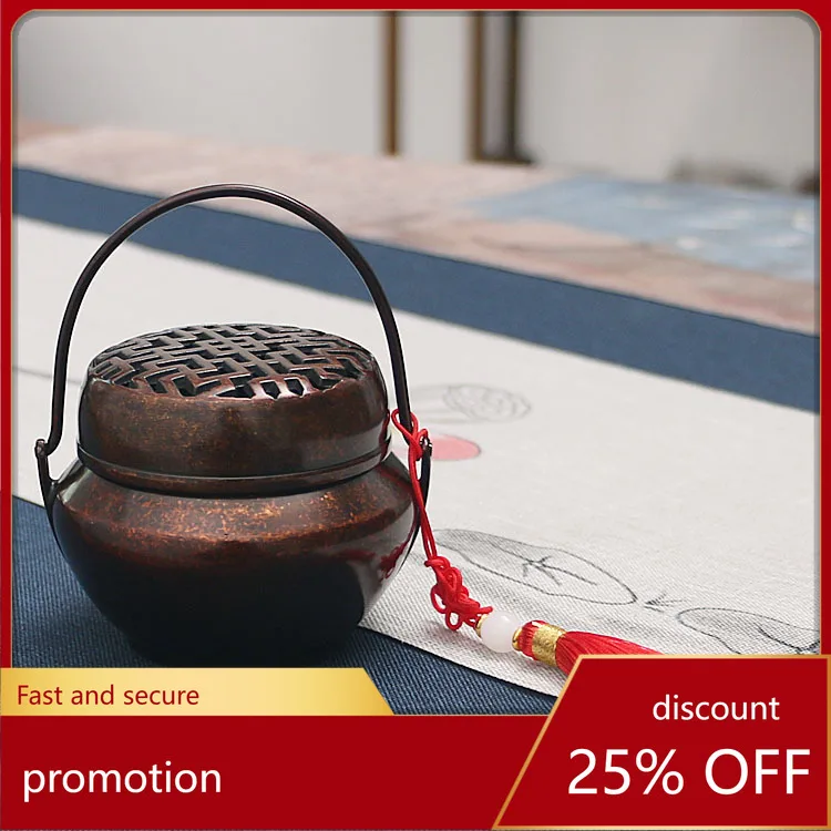 Cz antique hand warmer charcoal portable han dynasty ancient incense burner all copper incense burner