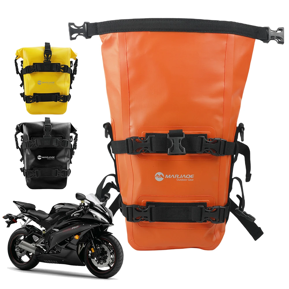 

Motorbike Rear Rack Trunk Storage Bag Waterproof Motorcycle Bumper Bag with Shoulder Strap Motorbike Side Frame Bag Riding Tools