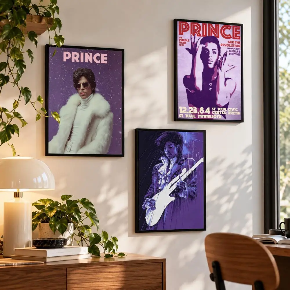 music Prince Poster Poster HD Self Adhesive Waterproof Wall Art Print Bedroom Living Room Decor Gift