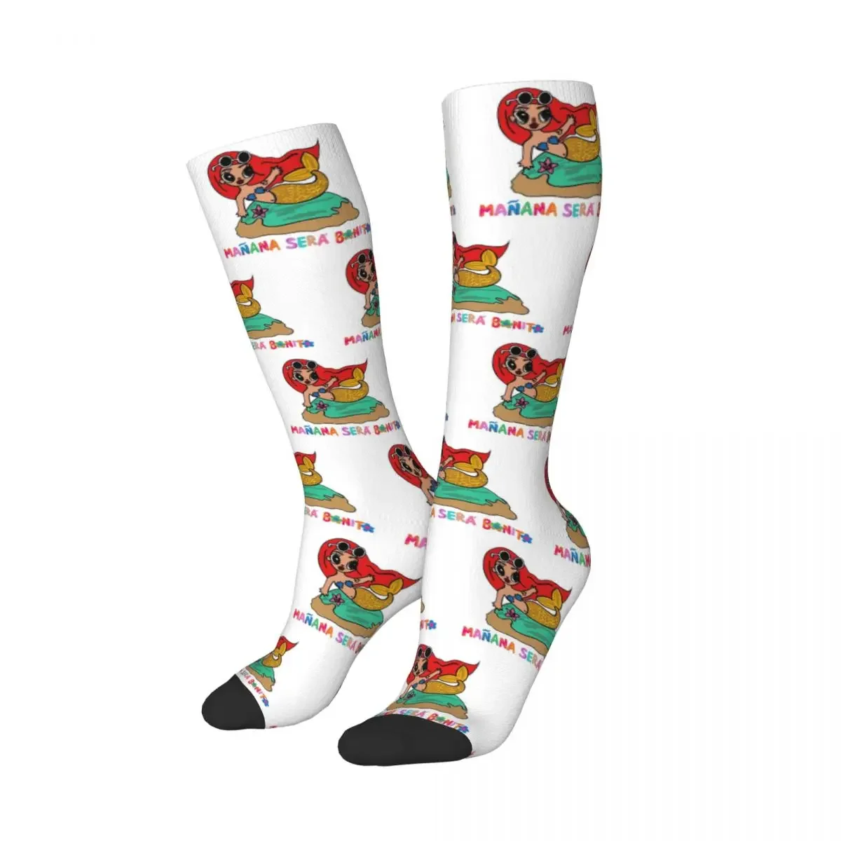 

Karol G Manana Sera Bonito Socks Harajuku Soft Stockings All Season Long Socks Accessories for Man's Woman's Christmas Gifts