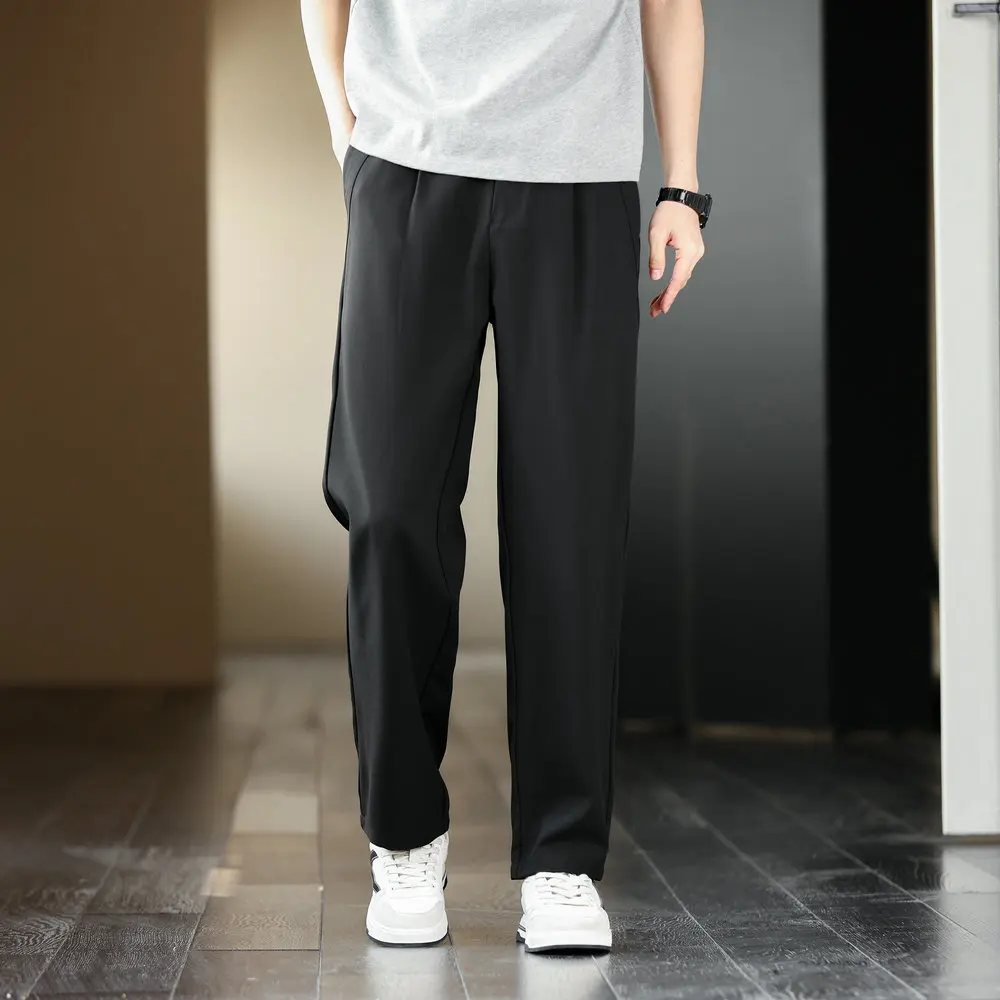 

Spring Summer Men Suit Trousers Lightweight Business Casual Pants - Skin-Friendly Fabric, Six-Stitch Hemming, Global Sizes M-3XL