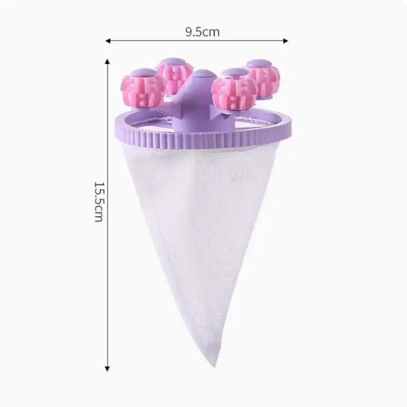 Waschmaschine Filter Tasche Wiederverwendbare Net Wäsche Ball Schwimmende Lint Haar Catcher Tierhaare Entfernen Schmutz Sammlung Entstaubung Roller – Detail 1