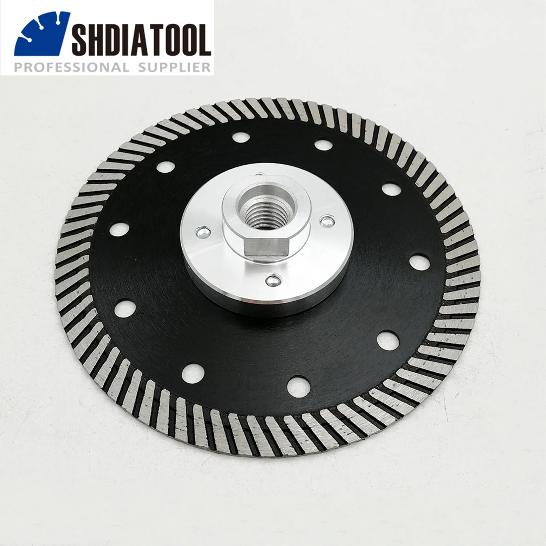 SHDIATOOL 1pc 125mm Diamond Turbo Saw Blade M14 Flange Cutting Disc Granite Marble Hot Pressed 5inch Diamond Cut Plate Masonry