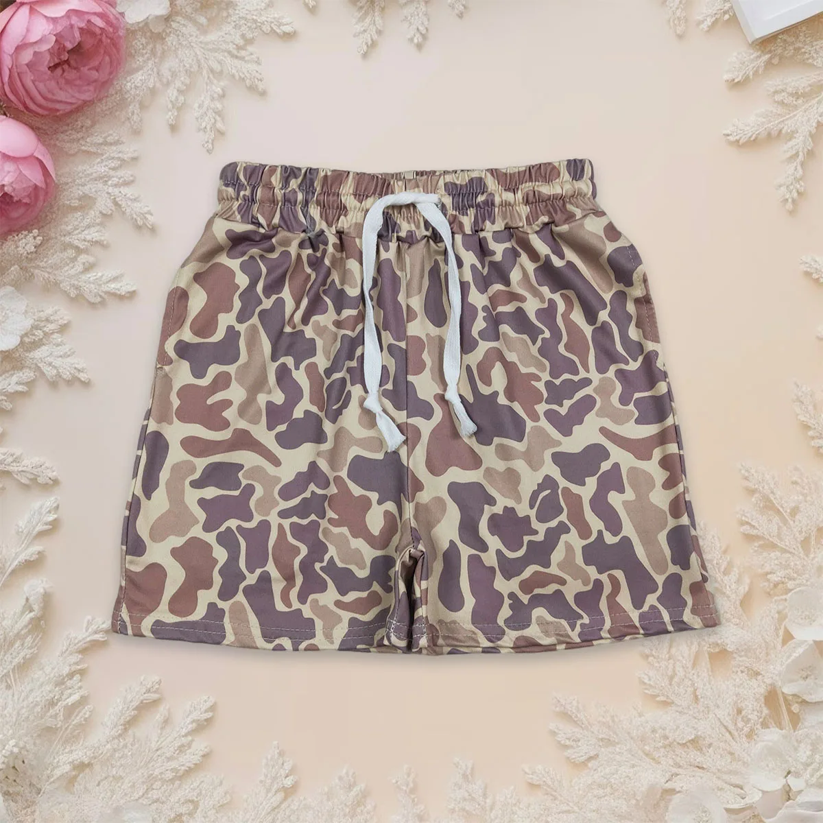 

Hot Sale Kids Baby Boy Southern Khaki Camo Pocket Shorts Bottoms Spring Summer Shorts Boutique Children Clothing Wholesale