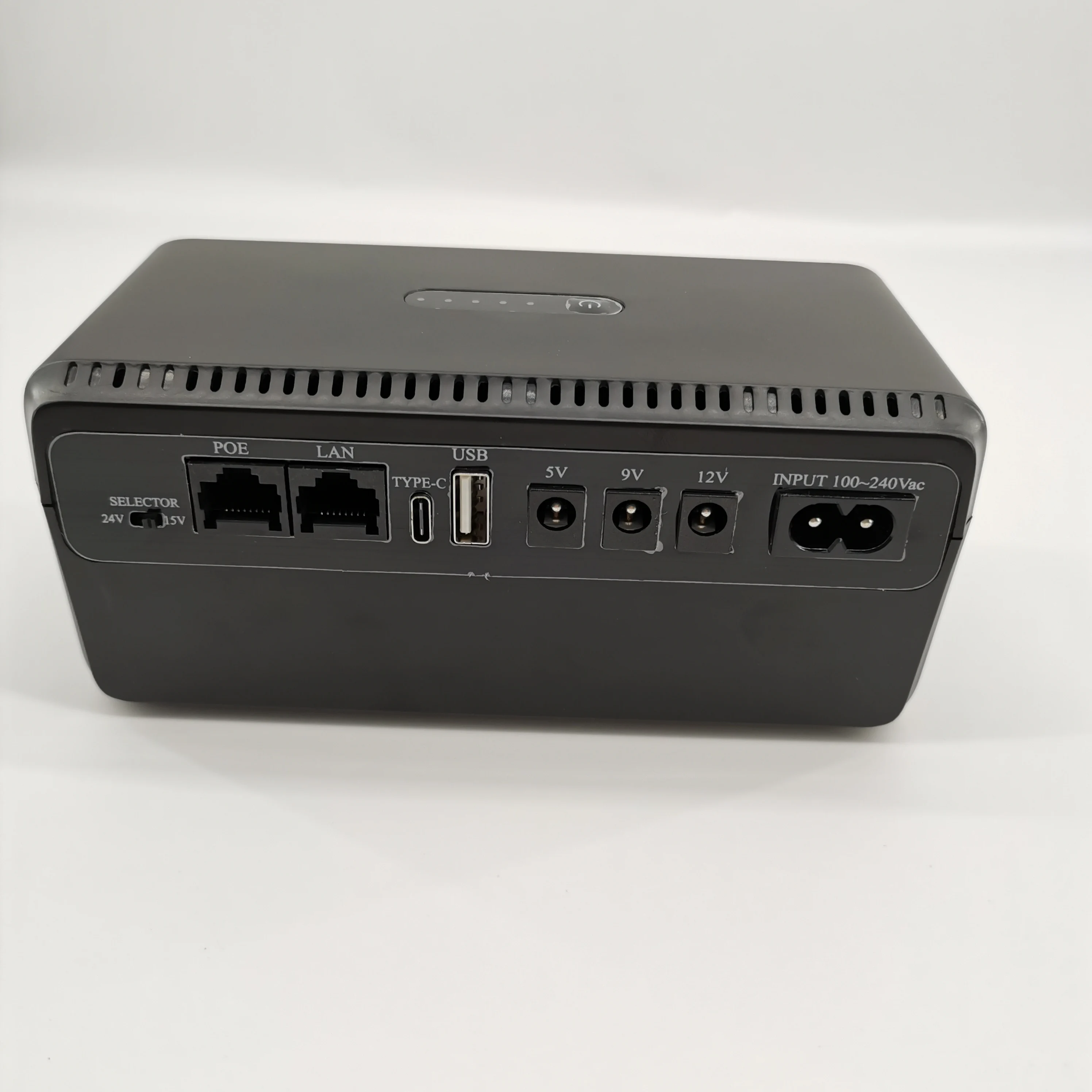 New 36W 20000mah Mini UPS LiFePO4 Battery Online DC Backup Power UPS for CCTV Camera Modem WiFi Router 12V 9V 5V POE LAN TYPE-C
