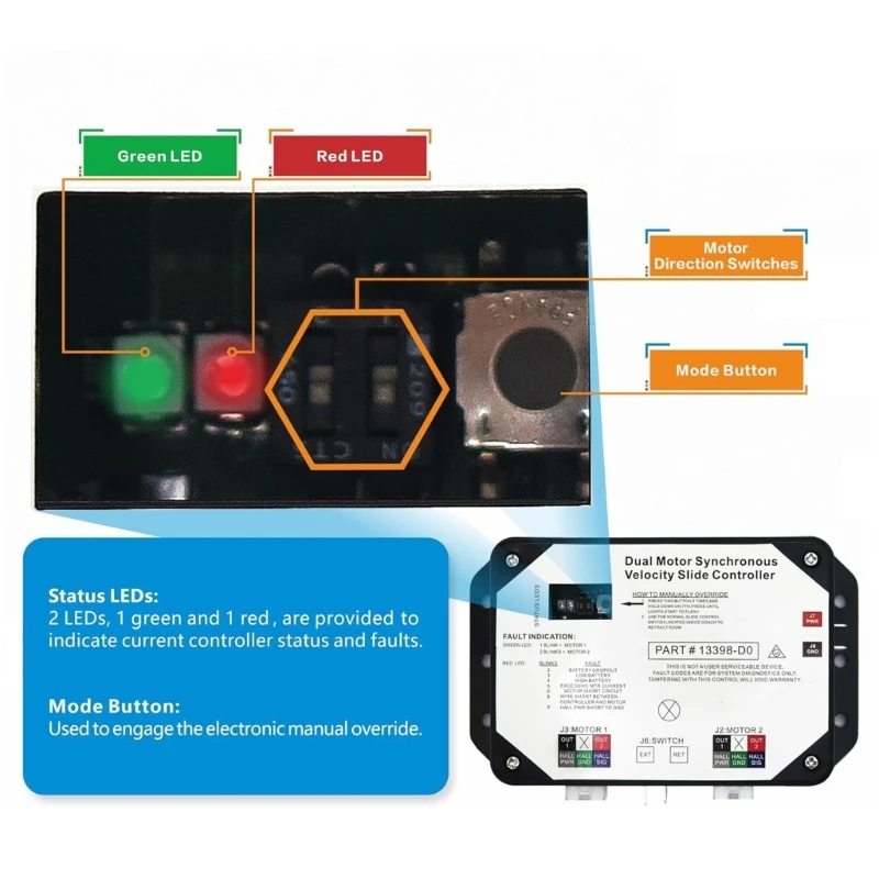 Y1UB Replace Motor Synchronous Slide Controllers for Lippert Slide-Out Slide Door Out Controllers