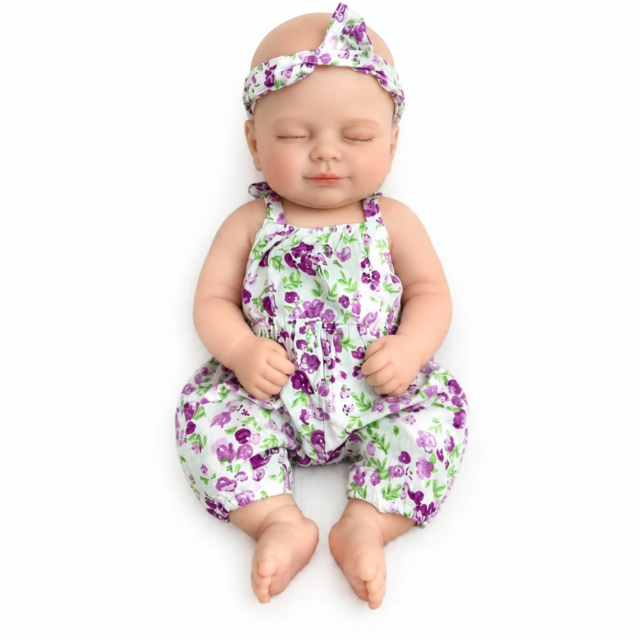 NPK 13inch Lifelike Mouth Can Open Reborn Solid Silicone Smile Baby Silicone Version Elastic Strechable Collectible Art Dolls