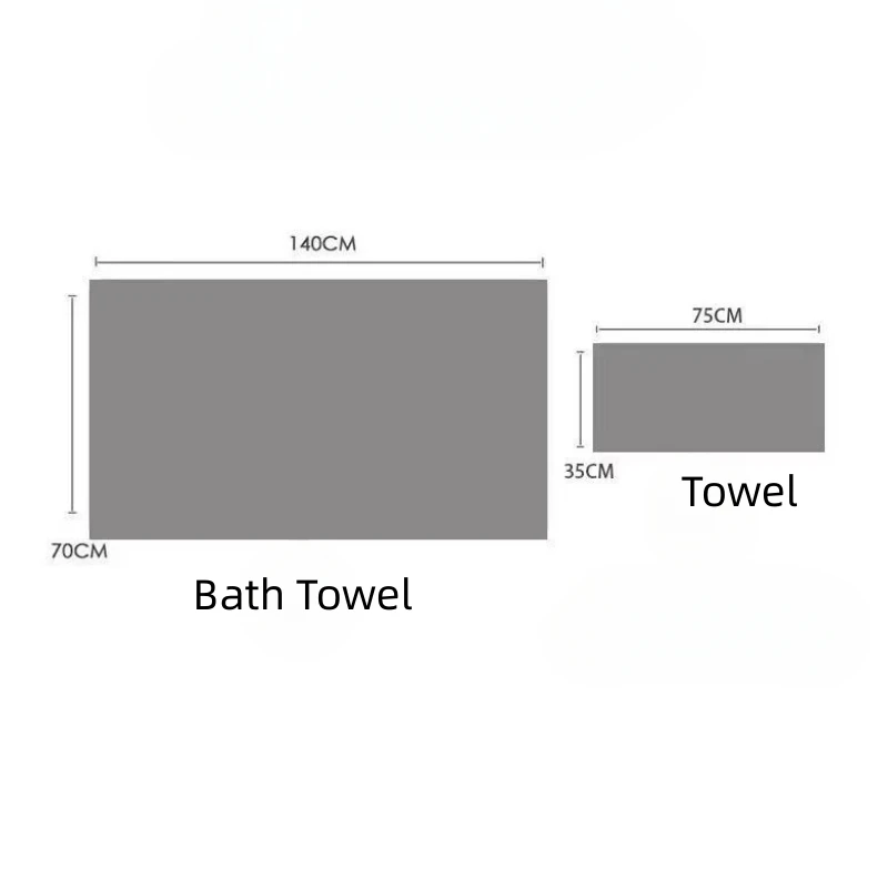 Towel and Bath Towel Set, Coral Velvet Towel Absorbs Water