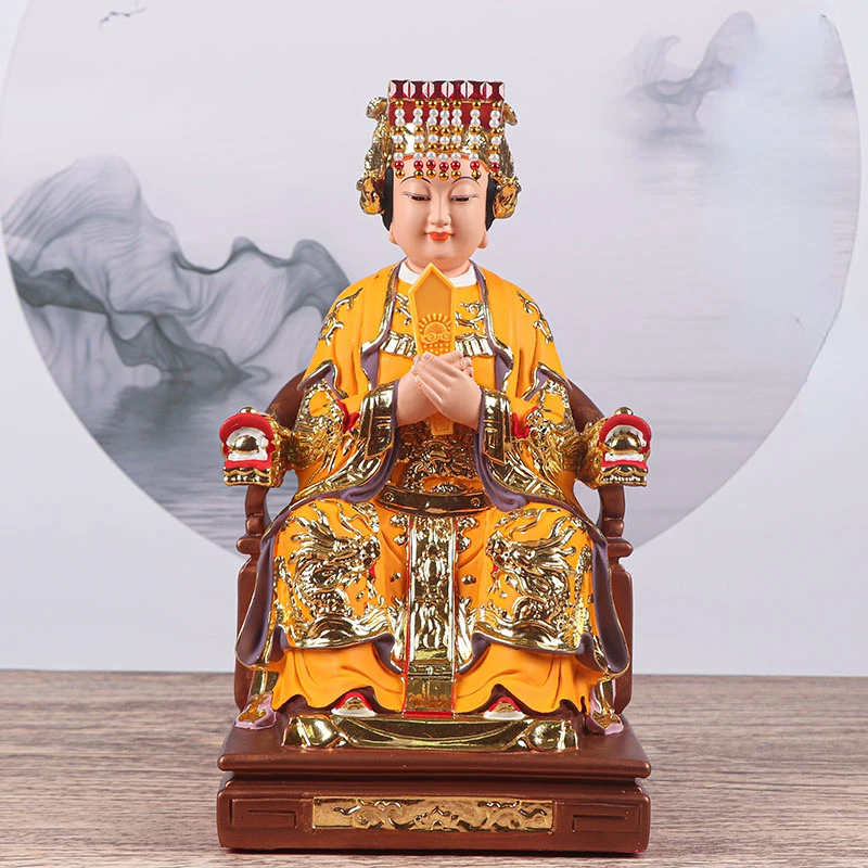 Miniatures Chinese Style The Goddess Mazu Statue Amulet Feng Shui Statues of Gods and Statues Are Offered To Protect Peace