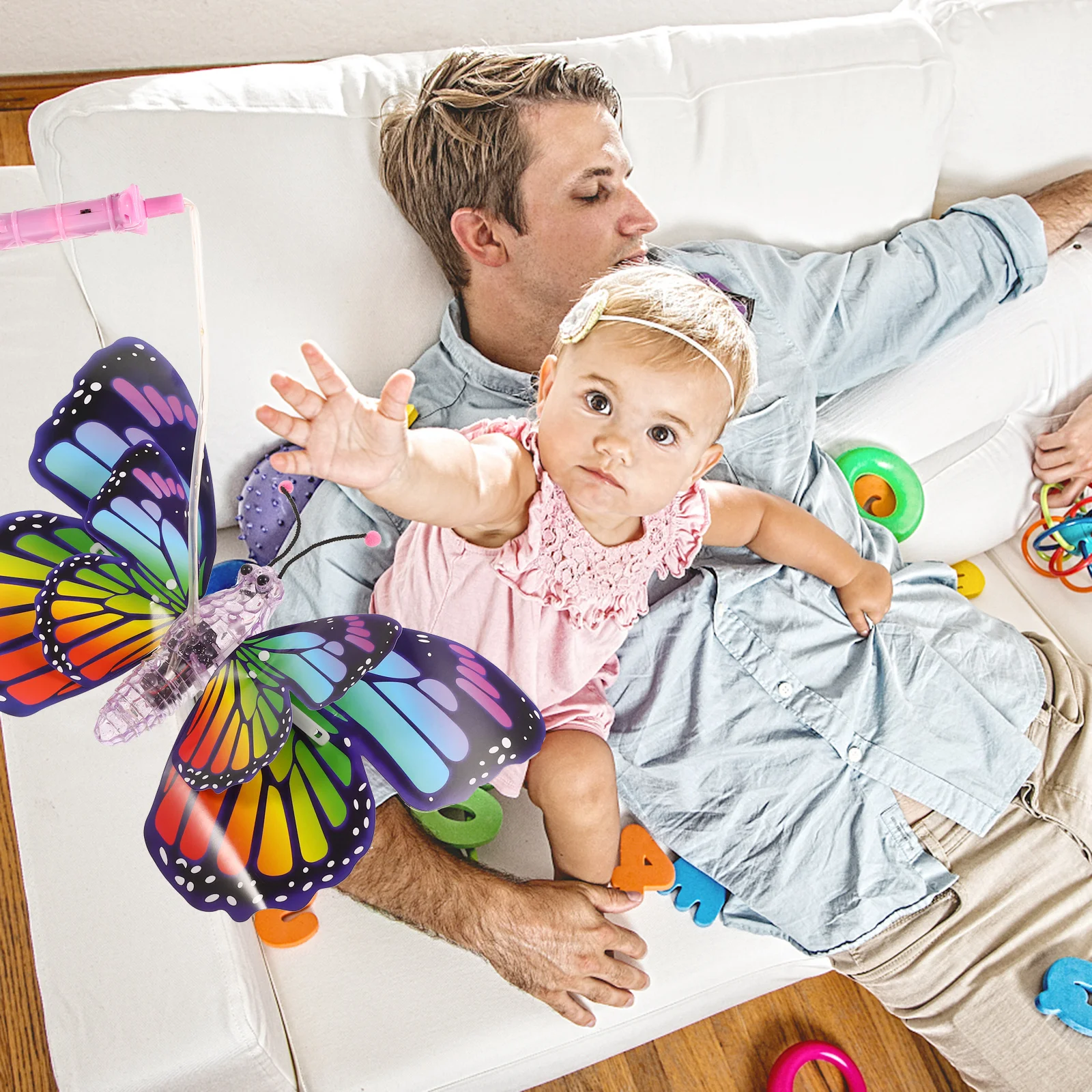 فانوس الموسيقى الكهربائية المحمولة، شكل حيوان مضيء، ضوء وامض، ألعوبة تعليمية تشجع على المشي والزحف للأطفال الصغار #5