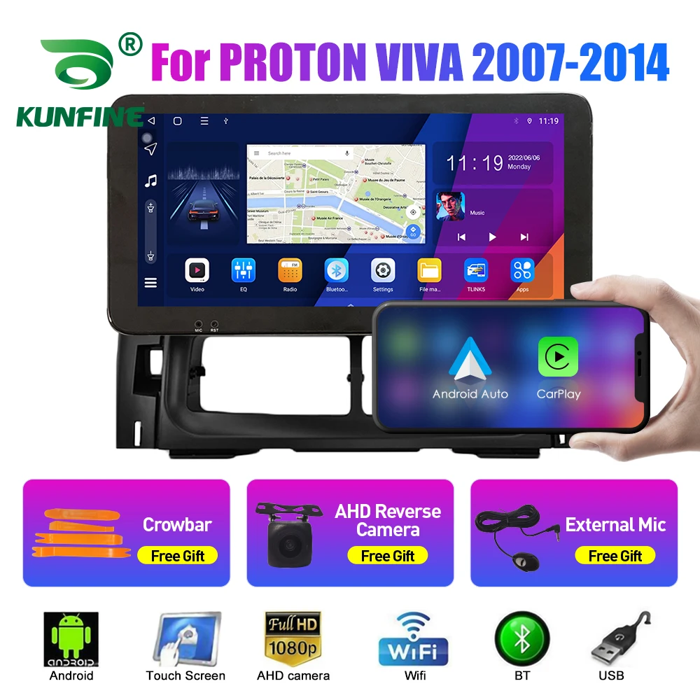 10.33 Inch Car Radio For PROTON VIVA 2007-2014 2Din Android Octa Core Car Stereo DVD GPS Navigation Player QLED Screen Carplay