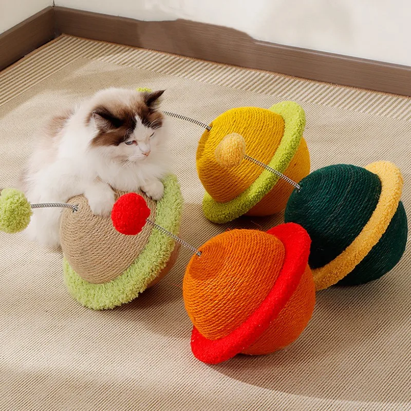 Cat Scratch Sisal Ball Scratching Board for Cats Claws Grinding Cat Scratcher Sofa Protector Cats Teasing Ball Toys Pet Products