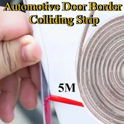 1pc 5m 자동차 도어 가장자리 PVC 스크래치 보호기 스트립 도어 안티 스크래치 투명 스트립 자동차 충돌 방지 씰링 스트립