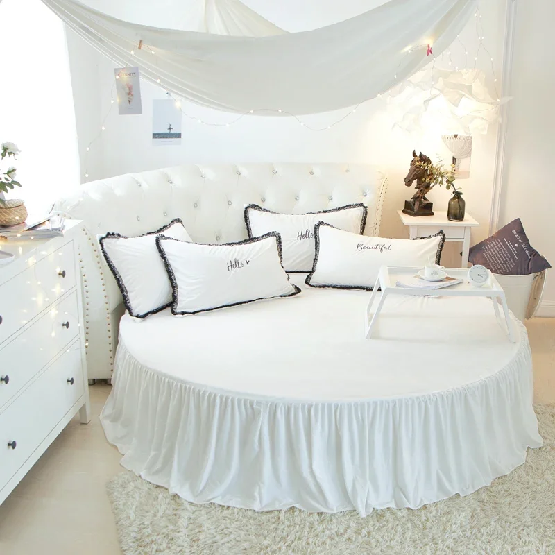 Koraalfluwelen rond bed, eenvoudige kleur fluwelen rond laken, diameter 200 cm-220 cm, flanellen laken zonder kussensloop, winter