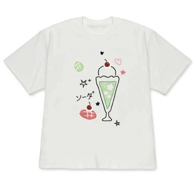 Minimalist Cute Turtle Doodle Graphic Tee Kawaii Soda Float Print Short Sleeve Round Neck Casual Tee Women Aesthetic Stylish Tee