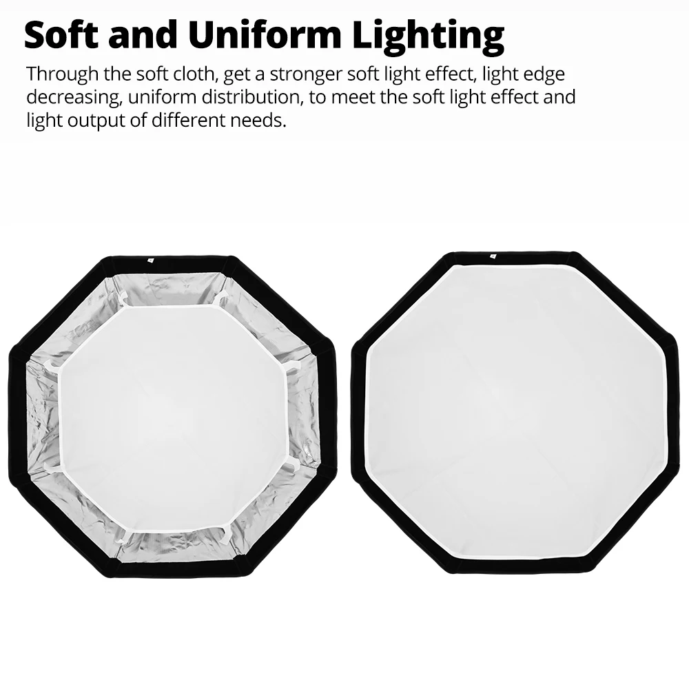 Ambitful 65cm 90cm Speedlite Portable Octagon Umbrella Softbox + Honeycomb Grid Outdoor Flash Soft Box for Godox yongnuo sidande